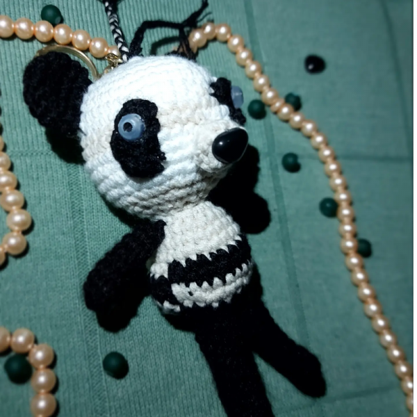 Panda Amigurumi Anahtarlık