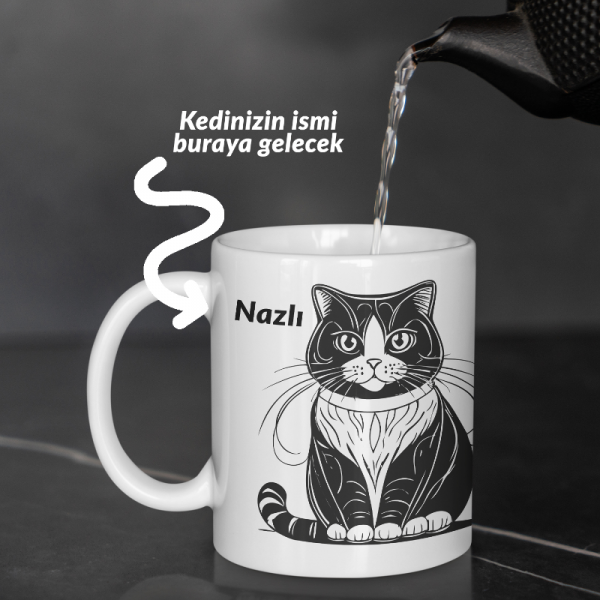 Sevgiliye Hediye: Sevimli Yoldaş Kedi Kupası