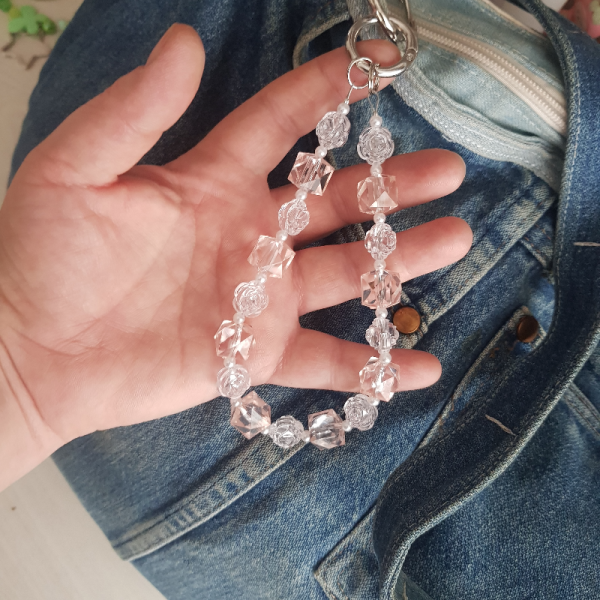Kristal Charm Telefon Askısı