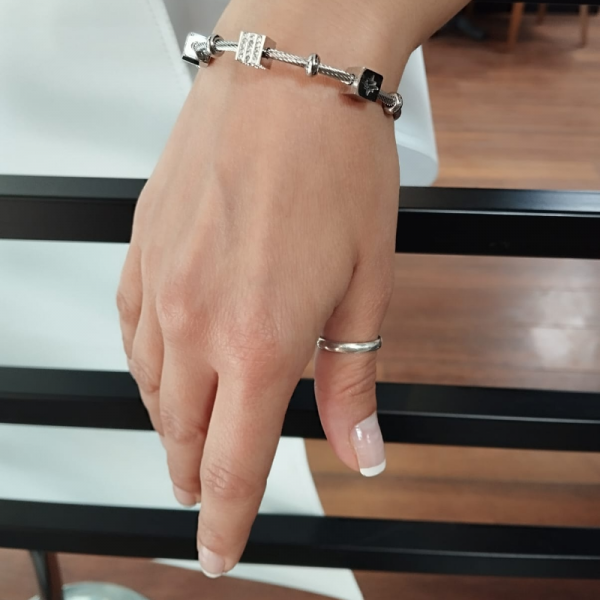 Çelik Pandora Model Çelik Bileklik
