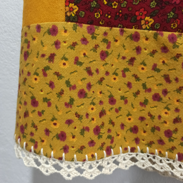 Tosbikotantik Kişiye Özel Tasarım Patchwork Midi Pazen Etek 