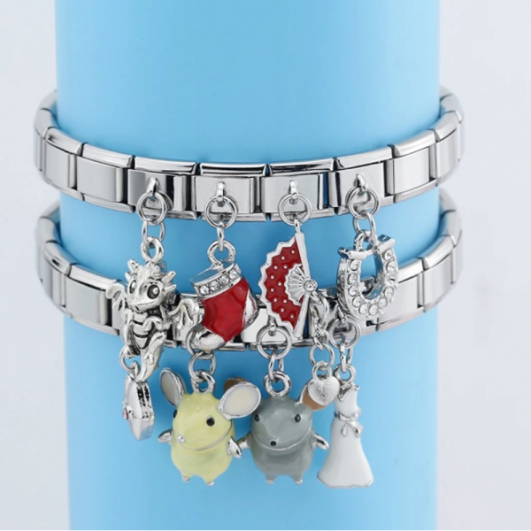 İtalyan Charm Hareketli Bileklik Charmı Unicorn