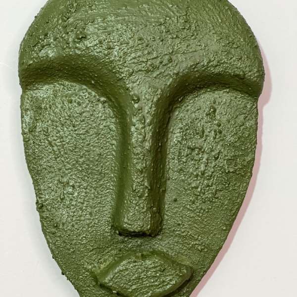 El Yapımı Minimalist Tasarım Duvar Dekorasyon Maskları (maskeleri) 5'li Set