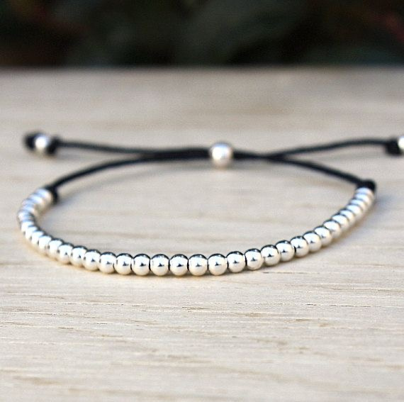 3mm Gümüş Renk Boncuk Bileklik