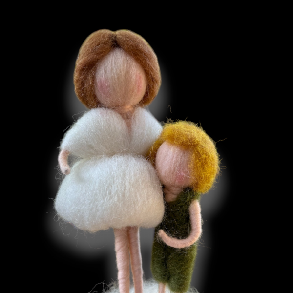 Keçe Bebek Anne Ve Oğlu