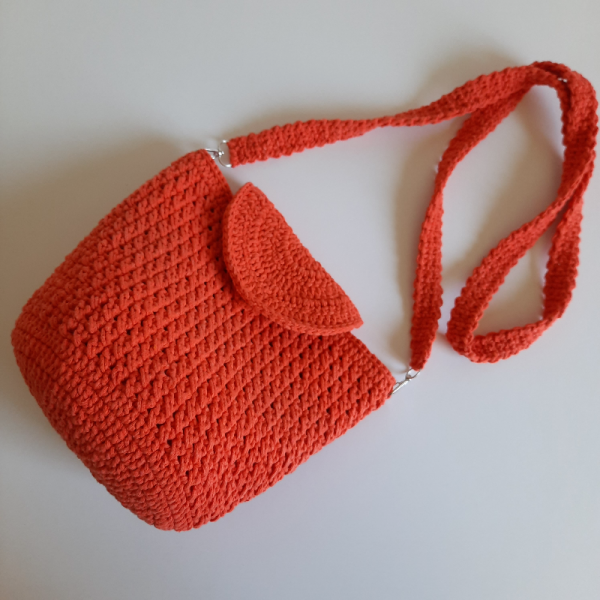 Elchandmade Tığ İşi Çapraz Bucked Bag Çanta