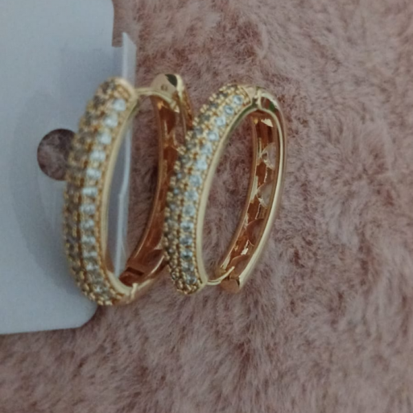 Çelik Halka Küpe Gold