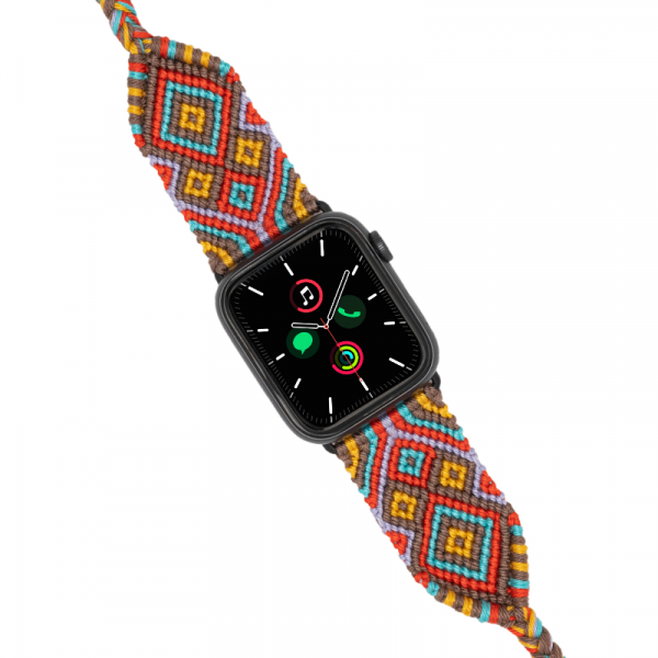 Hippi Etnich Silver 42-44-45-49 Mm Apple Watch Braided Band