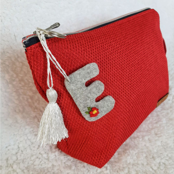 Kırmızı-i̇sme Özel Harfli/anneler Günü Clutch Çanta
