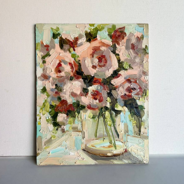 Peony Yağlı Boya Tablo
