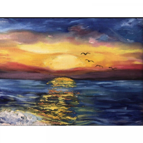 Günbatımında Hayallerim (yağlıboya Tablo)