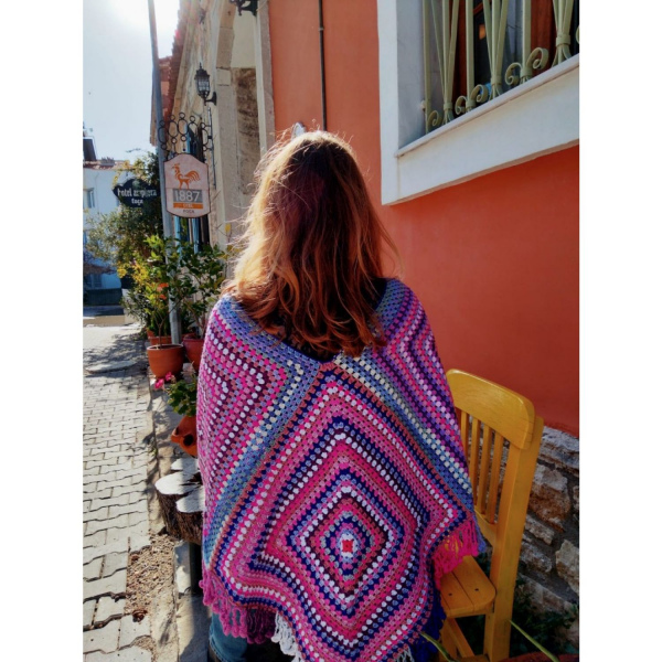 Mor Pembe El Örgüsü Trend Panço