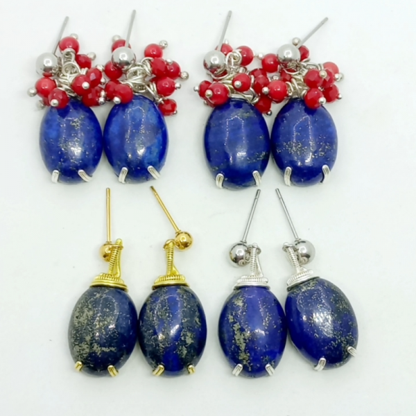Lapis Mercan El Yapımı Küpe