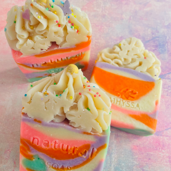 Mhyssa Naturals Birthday Cake Natural Soap/ Doğumgünü Pastası Doğal Sabun