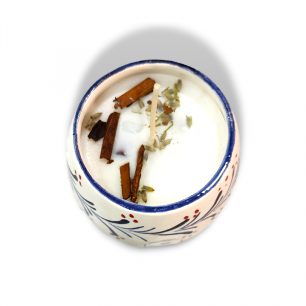 Çini Mis Kokulu Mum/mumluk/saksı