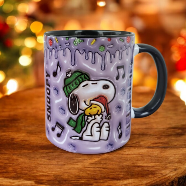 Snoopy Hediyelik Tasarım Kupa Bardak- Ev Ofis Çay Kahve Kupası- Retro Hediye Kupa