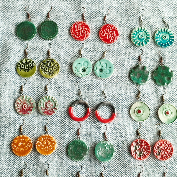 Nazar Collection Seramik Küpe - Turkuaz