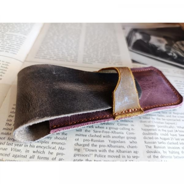 Crazy Hors Hakiki Deri El Emeği Özel Kalemleriniz Için Kalemlik Kalem Kutu 27 Cm 6 Cm Mu77