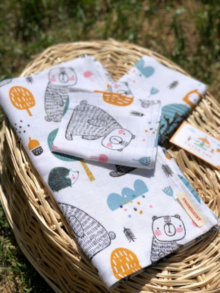 Müslin Set Orman Desenli