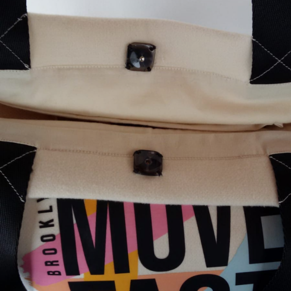 Move Fast Sloganlı Yumuşacık Yün Çanta 