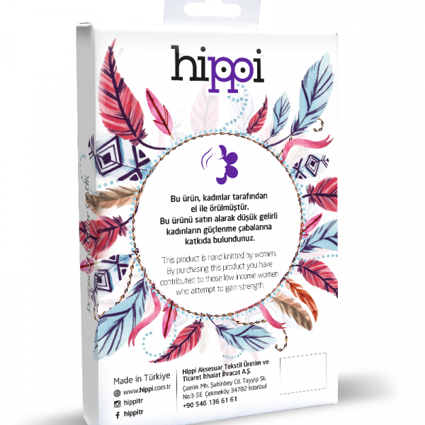 Hippi Kite Renkli Çocuk 50 Cm El Emeği Örgülü Özel Tasarım Gözlük Ipi