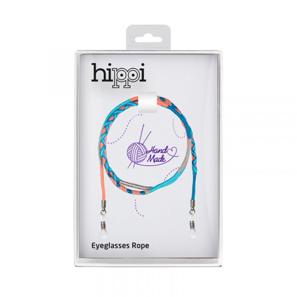 Hippi Wind Çok Renkli 70 Cm El Emeği Örgülü Özel Tasarım Yapılı Unisex Gözlük İpi Aksesuarı