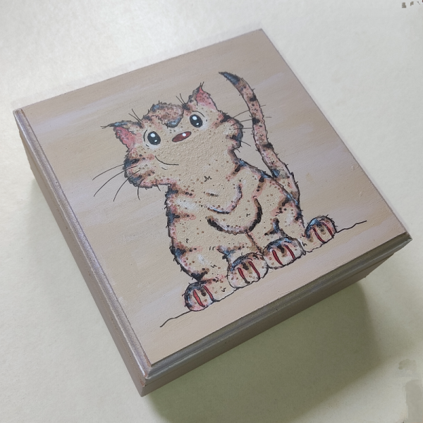 Kedi Resimli Mücevher Kutusu - 5