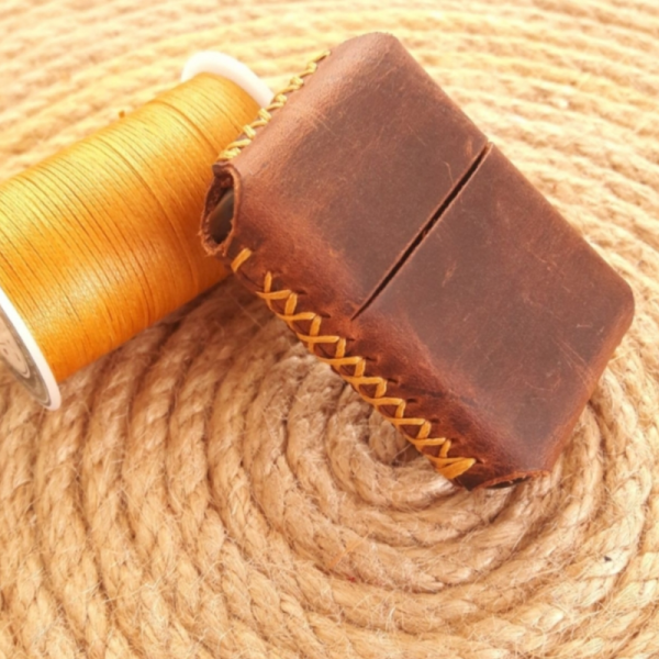 Kişiselleştirilebilir Deri Zippo Çakmak Kılıfı 