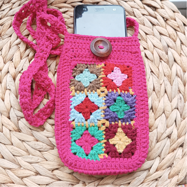 Bohem-otantik Motifli Telefon Çantası 