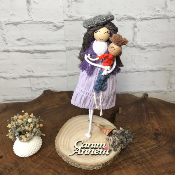 Anne & Oğul - Anneler Gününe Özel  Dekoratif Süs