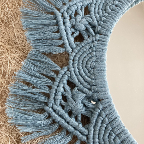  Makrome Ayna (24 Cm)
