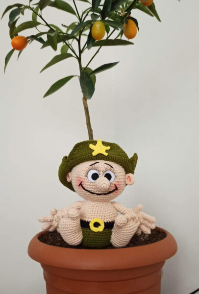 Amigurumi Bahçe cücesi