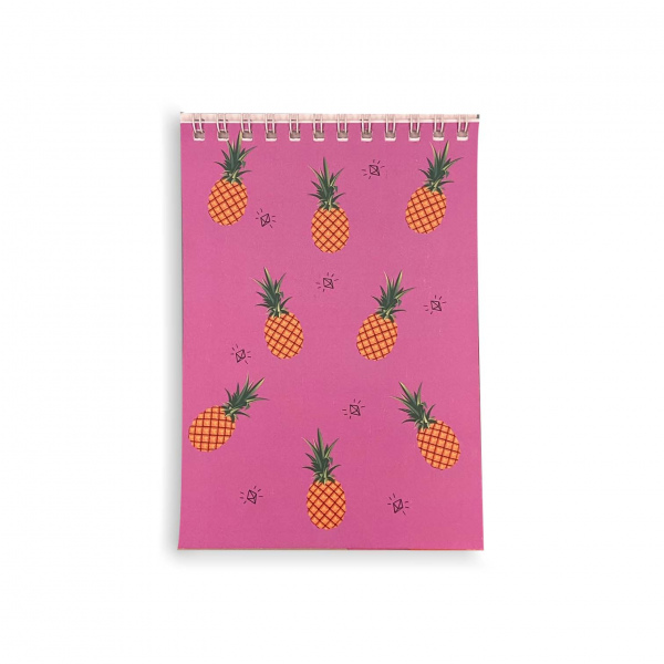 Ananas Desenli Tasarım Bloknot