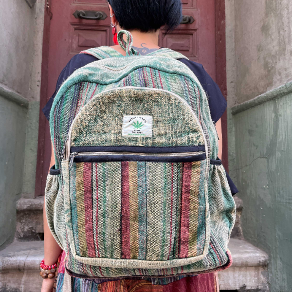 %100 Organik Hemp Sırt Çantası, Organik Çanta, Festival Çantası, Laptop Çantası
