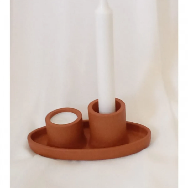 %100 Beton - Şamdan Ve Tealight Mumluk