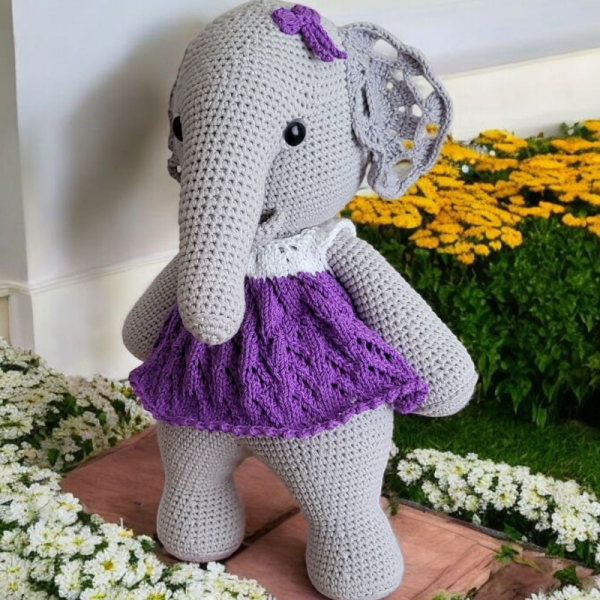Amigurumi Organik Oyuncak Fil