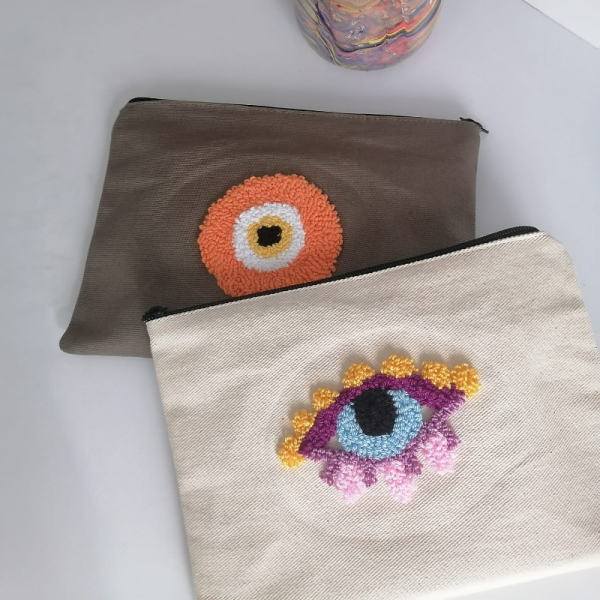 Punch Cclutch Kanvas Çanta