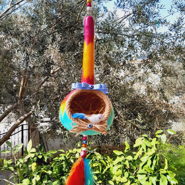 Kuş Evi Balkon Bahçe Ağaç Süsü