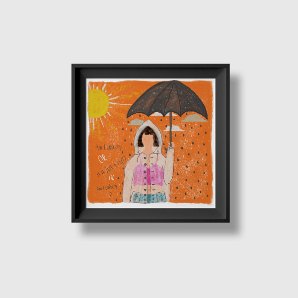 Being Unlucky on a Rainy Day Art Print