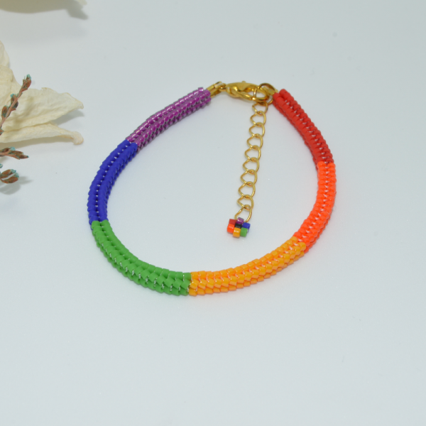 Rainbow Miyuki Bileklik