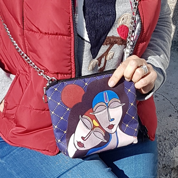 Buda Kızlar Baskılı Nubuk Çanta