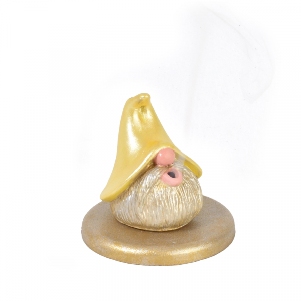 Gnome Geri Akışlı Tütsülük - Metalik Sarı 