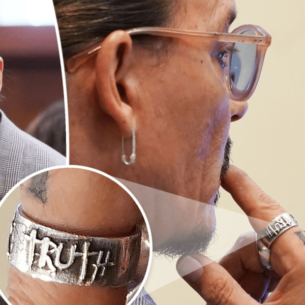 Truth Johnny Depp Şekilli Unisex Yüzük Gümüş Kaplama Ayarlanabilir El Yapımı Yüzük