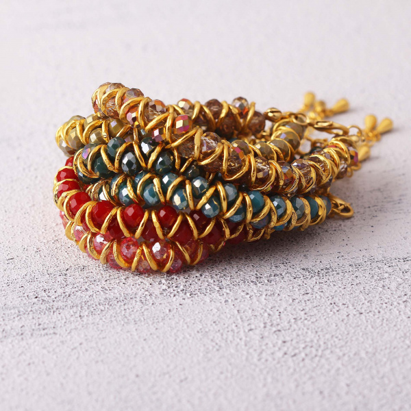 Çek Kristalli Bileklik, Boho Tarzı Boncuk Bileklik