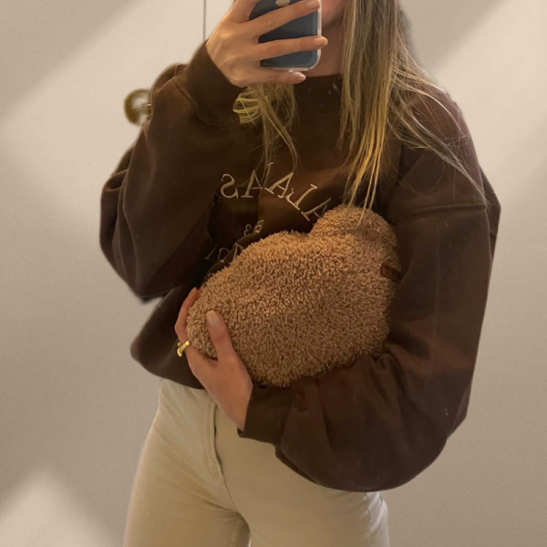 Teddy Bag Yumoş Camel Çanta