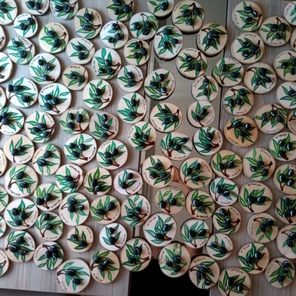 Kına , Nişan Düğün İçin Hediye Magnet Çoklu Alım Yapılabilir " Zeytin Ağacı"