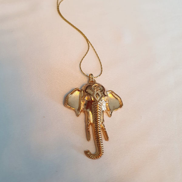 Gold Fil Kolye Küpe Takımı (şans Güç Saygınlık Temsil Eder)