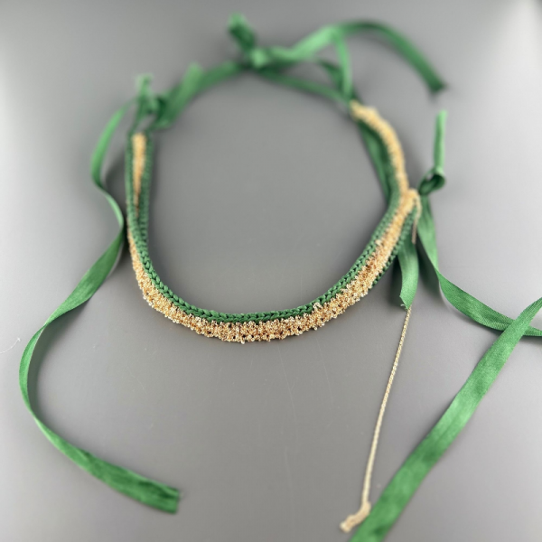 Handmade Dokuma Zincir Tasarım Kolye
