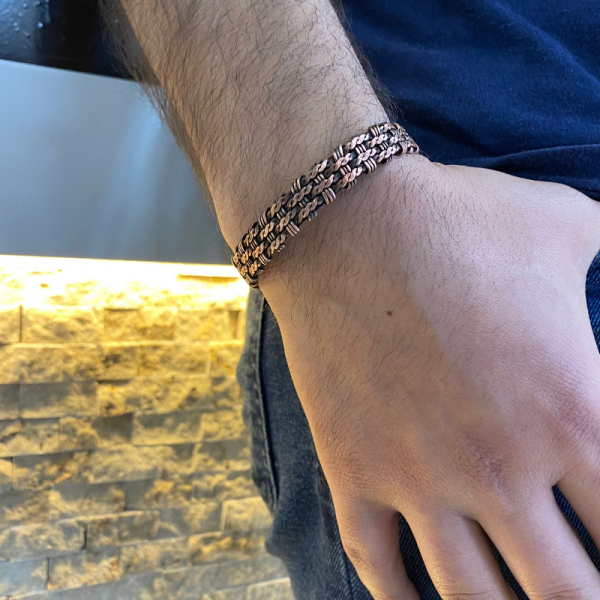 Viking Style %100 Bakır Unisex Bileklik