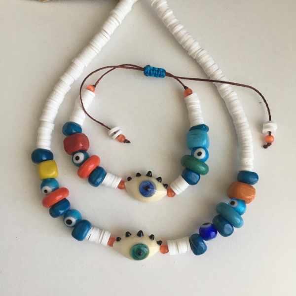 Fimo Murano Göz Bileklik 